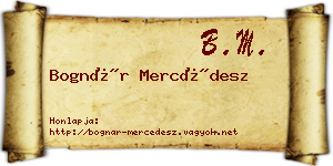 Bognár Mercédesz névjegykártya