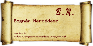 Bognár Mercédesz névjegykártya